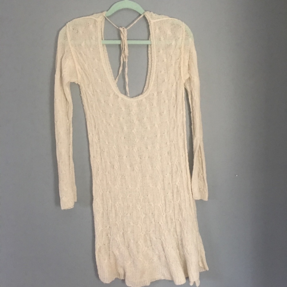 Free People sheer sweater dress. Small/petite.